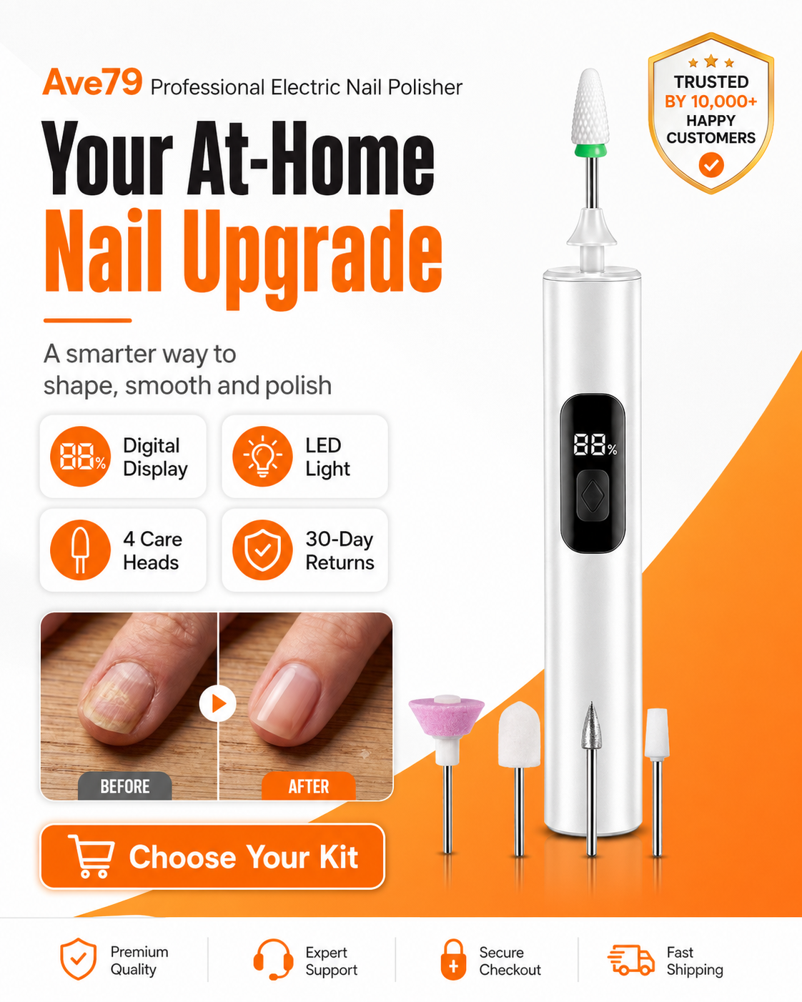 Professional Electric Nail Polisher